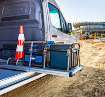 Pull-Out Loading Platform - Sliding storage systems to suit any van or ute